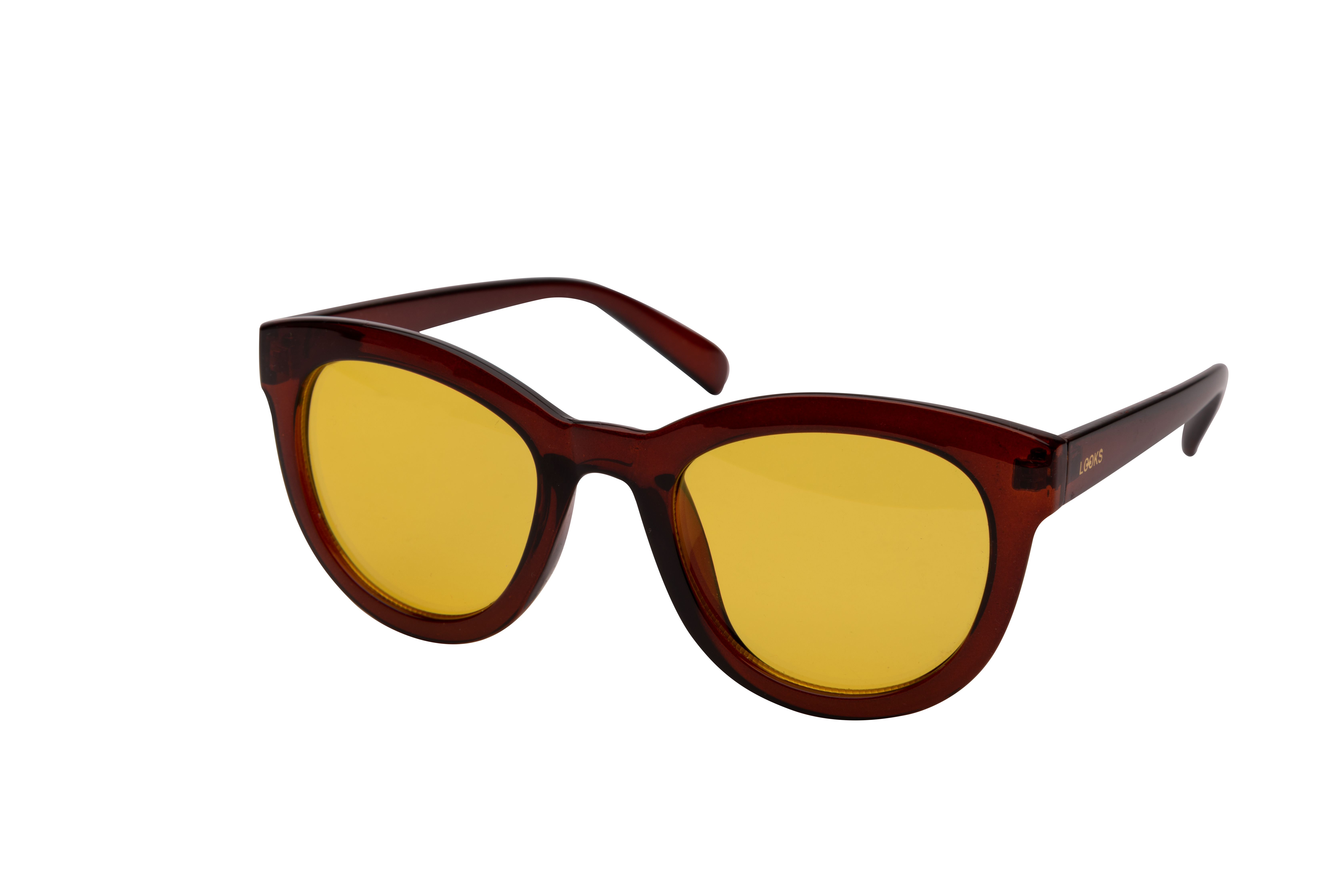 Sonnenbrille Notched Bridge Style dark-brown yellow SP-932 | LOOKS by Wolfgang Joop